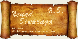 Nenad Šimpraga vizit kartica